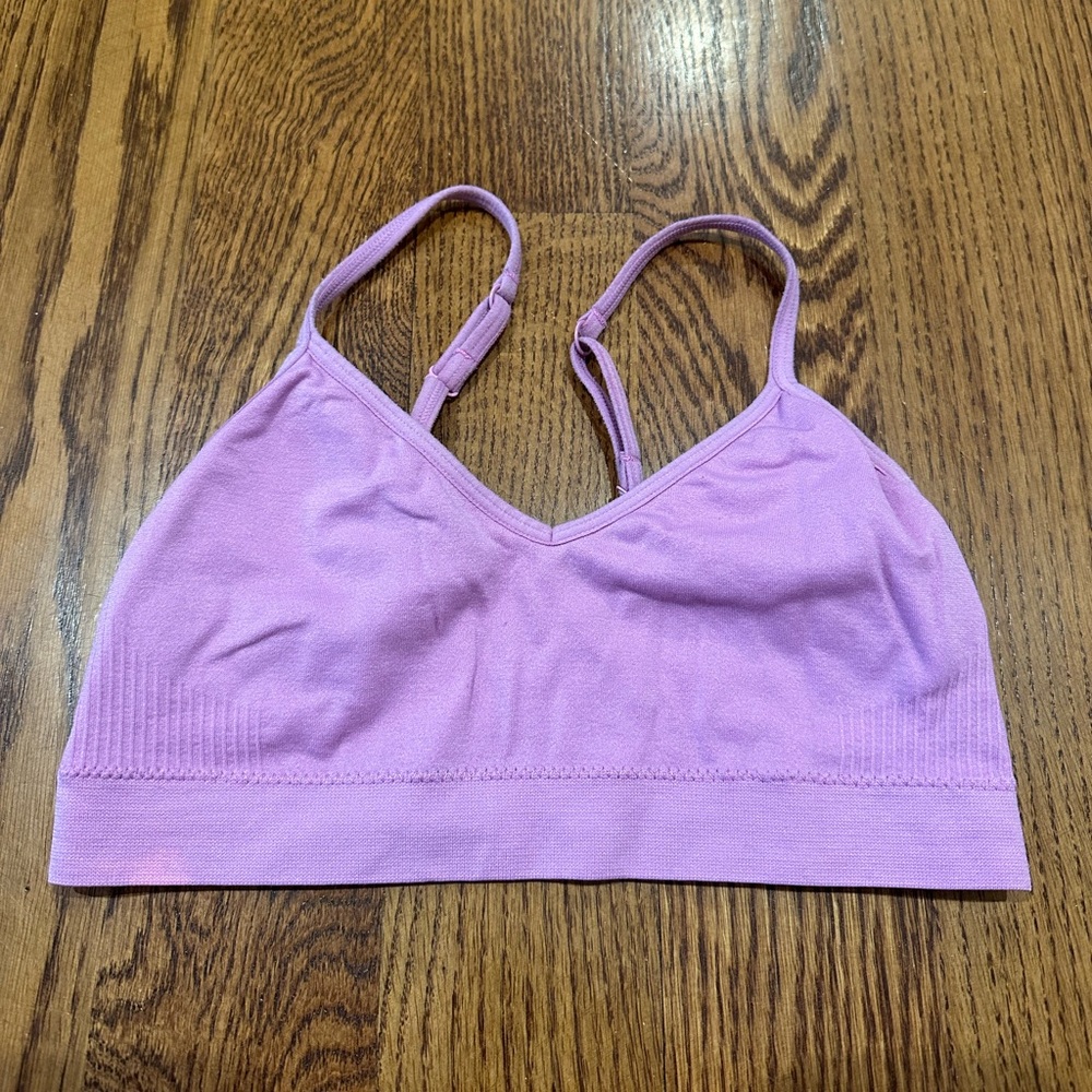 Seamless Purple Sports Bra Discount